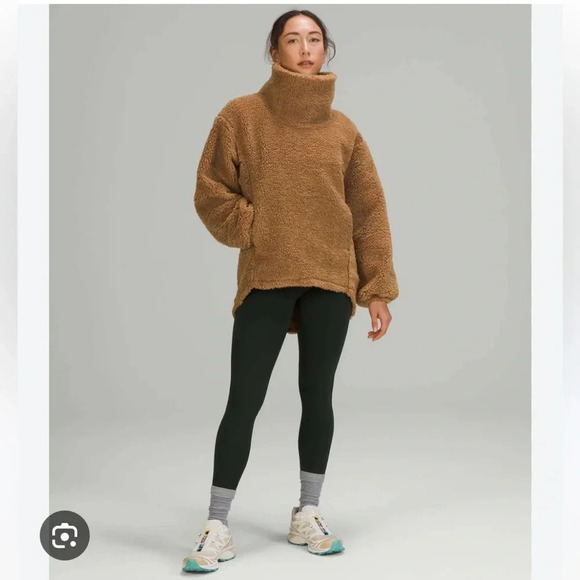 Lululemon tan brown warmth restore long pullover sz 6 - Picture 2 of 10